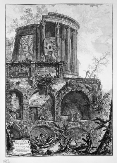 Altra Veduta del tempio della Sibilla in Tivoli von Giovanni Battista Piranesi